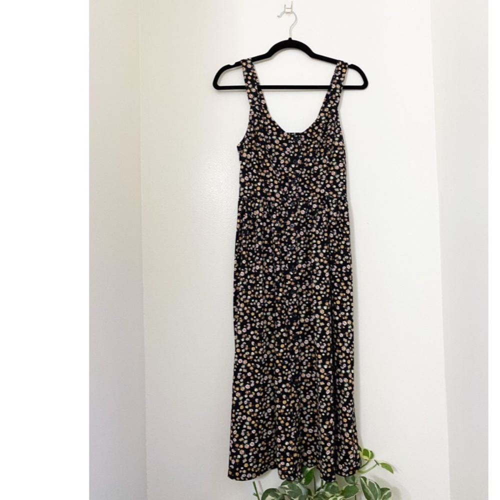 Floral Button Front Midi Dress (NWOT)